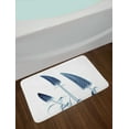 thumbnail image 2 of Flower Bath Mat, Gooseneck Loosestrife Flower X-rays Image Exotic Plants Blooms Artful Home Image, Non-Slip Plush Mat Bathroom Kitchen Laundry Room Decor, 29.5 X 17.5 Inches, Teal White, Ambesonne, 2 of 2