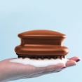 thumbnail image 2 of Scalp Massager,Shampoo Brush,Soft Silicone Bristles Brush,Wet and Dry Manual Scalp Care Head Scrubber Hair Washing,for Hair Growth,Dandruff Removal, for All Hair Types,1.57x3.54 inch(Coffee), 2 of 3
