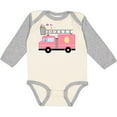 thumbnail image 3 of Inktastic Easter Fire Truck Egg Hunt Bunny Boys or Girls Long Sleeve Baby Bodysuit, 3 of 5