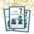 thumbnail image 2 of Darling Souvenir White Birthday Invitation Card Printable Fill or Write In Blank Invites Party Supplies Pack Of 28 5 x 7 Inches, 2 of 5