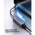 USB a to Adapter, 4In1 USB Hub with 3 USB 3.0 Port, 1 RJ45 Gigabit Port