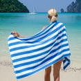 thumbnail image 5 of Arkwright Oversized California Beach Towels - Ringspun Cotton Pool Towel - 30 x 70 in. - (4 Pack) Blue, 5 of 6
