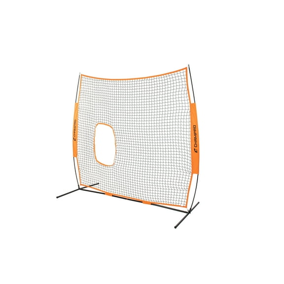 CHAMPRO MVP Fast Pitch Softball Pitcher's Screen, 7' x 7', Portable Net with Case