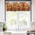 thumbnail image 5 of Fall Thanksgiving Valances for Windows Harvest Farm Fruits Rod Pocket Curtain Valance Window Treatment Short Curtains for Kitchen Living Room, 42"x18", 5 of 5