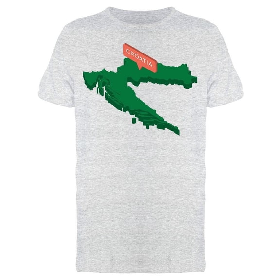 Green Map Croatia Tee Men's -Image by Shutterstock