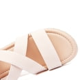 thumbnail image 3 of Women's Platform Wedge Heel Sandals - Comfortable Insole Lightweight Rubber Sole, Open-Toe Adjustable Elastic Strap Summer Casual Sandals, 3 of 7