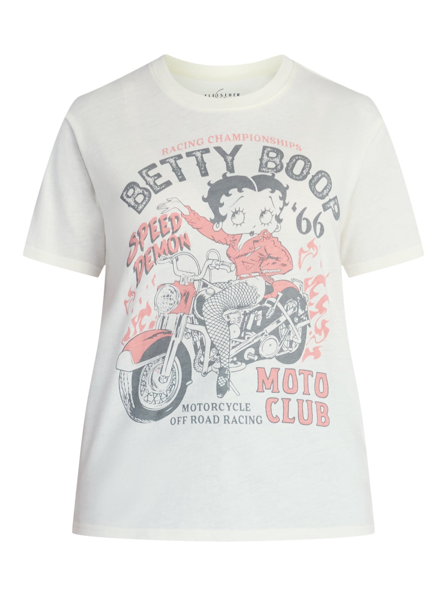 Betty Boop Women's Graphic Tee with Short Sleeves, Sizes XXS-XXL