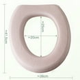 thumbnail image 2 of Toilet Seat Cover Pad Sticker,Soft Toilet Seat Cushion Pad Universal with Self-Adesive Design for Bathroom, 2 of 6