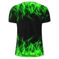 thumbnail image 4 of Taqqpue T-Shirts for Men Short Sleeves 3D Flame Print Hip Hop Shirt Round-Neck Slim Sport Fitness Casual Pullover Tops, 4 of 5