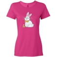 thumbnail image 3 of Inktastic Easter Cute Bunny and Chick Women's T-Shirt, 3 of 5