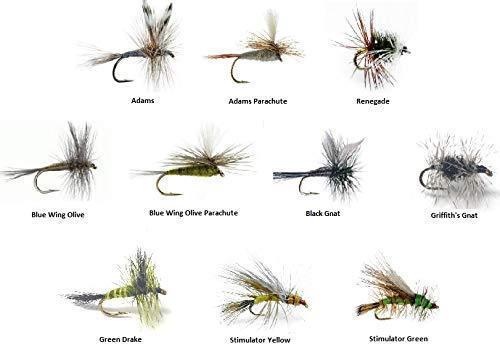 PARACHUTE BLUE WINGED OLIVE Dry Trout Fishing Flies various options