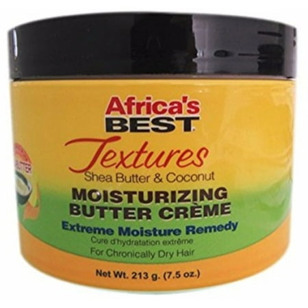 75 Creme - 3 Pack - Africa's Best Shea Butter & Coconut Moisturizing Butter Creme 7.5 oz