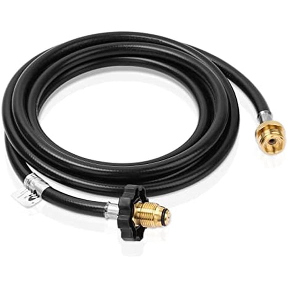 F273704 10-ft Propane Adapter Hose Assembly Compatible with Heater Buddy Series for Big Buddy/Little Buddy/Portable Buddy Accessories to Propane Tank 5-20LB$$Garden & Patio
