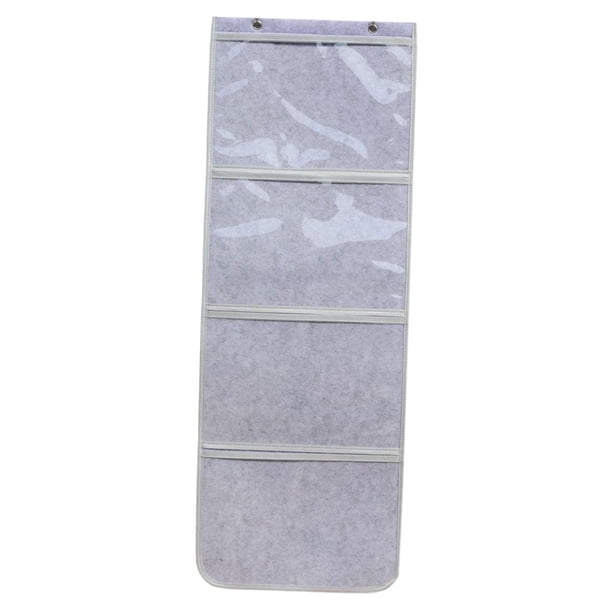 Bolsa para colgar pinturas de jardín de infantes Bolsas para colgar en la pared Bolsa para exhibir obras de arte Gris 4 rejilla