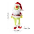 thumbnail image 3 of Muñeca verde sentada desmontable hecha a mano para muñeca sin rostro,muñeca verde barbuda para muñeca de piernas largas,regalo de vacaciones,decoración de fiesta(Buy 2 Save 10%), 3 of 5