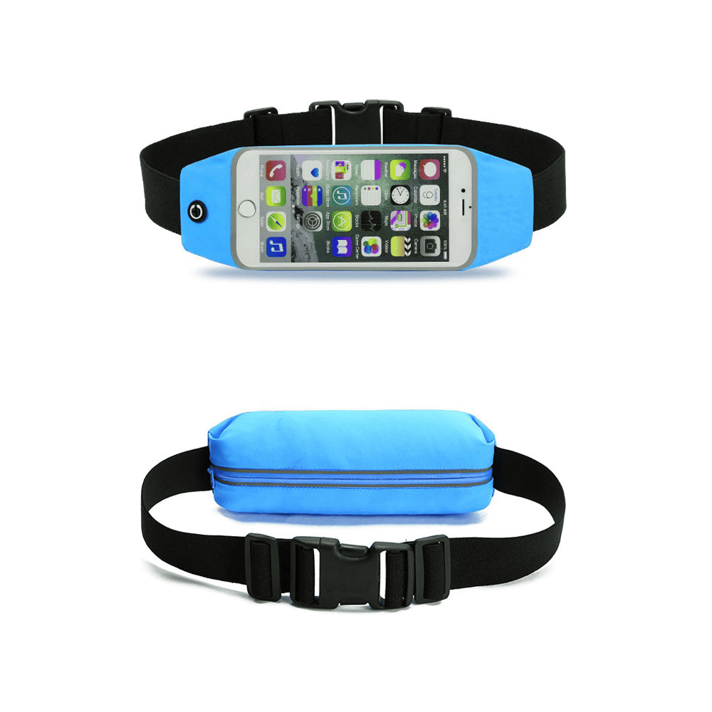 Mgfed Running Bag For 6.5 Phone Stylish Sports Touch Waist Bag invisible Slim Waterproof Mini Waist Bag Other