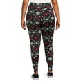 thumbnail image 4 of Christmas Women's Plus Size Holiday Leggings from Feeling Festive, 2-Pack, 4 of 5