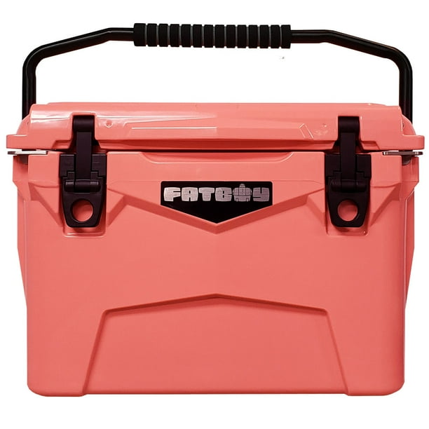 Fatboy 20 Quart Roto Molded Hard Sided Cooler Coral