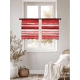 thumbnail image 2 of Semi Sheer Window Curtains 54 Inches Long, Red Ombre Rod Pocket Voile Silky Chiffon Curtain Treatment Drapes for Kitchen, Living Room, Modern Abstract Art Farmhouse 52"x54", 2 Panels, 2 of 9