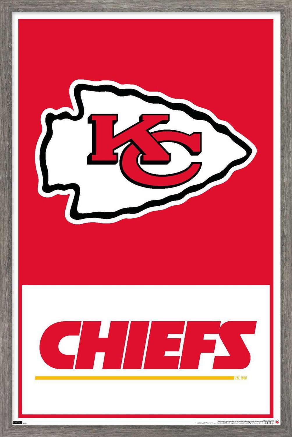 NFL Kansas City Chiefs - Logo 21 Wall Poster, 22.375" x 34"