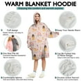 thumbnail image 5 of Wearable Oversized Blanket,Princess Carriage Pattern Wearable Blanket Hoodie for Adults,Cozy Hooded Blankets with Super Pockets,Super Warm Fuzzy Pullover for Women & Men, 5 of 6