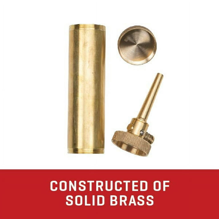 Thunder Cloud Brass Flask Muzzleloader, 30-Grain Spout, Gold/Brass