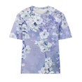 thumbnail image 4 of Fiudx Ofertas Flash Artículos En Oferta Camiseta de Manga Corta con Cuello Redondo y Estampado Informal para Mujer, 4 of 4