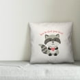 thumbnail image 3 of Creative Products Steal Your Heart Raccoon 16x16 Spun Poly Pillow, 3 of 3