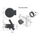 thumbnail image 5 of 12Pcs / Set Hardware de Cerradura de Cerradura de Traba de Redondo para Escotilla de Cubierta de RV Yacht, 5 of 5