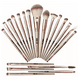 thumbnail image 1 of Brochas Para Maquillaje 20piezas Cafe Malubero Set de brochas, 1 of 5