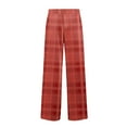thumbnail image 5 of Drmagiyhm Mens Flannel Pajama Pants Funny Christmas Print Lounge Pants Autumn Big and Tall Pj Pants Cotton Sleep Pants Wide-Leg Elastic Waist Plaid Holiday Pants XL, 5 of 5