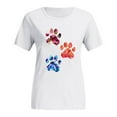 thumbnail image 2 of SDJMa Women Printed Plus Size O-Neck T-Shirts Cat Print Short Sleeve Graphic Tee Tops, 2 of 4