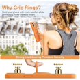 thumbnail image 4 of for iPhone 13 Pro Case,[with Ring Stand][Support Magnetic Car Mount] [Anti-Scratch Microfiber Lining] Slim Shockproof Silicone Phone Case for iPhone 13 Pro 6.1 Inch-Bright Orange, 4 of 14