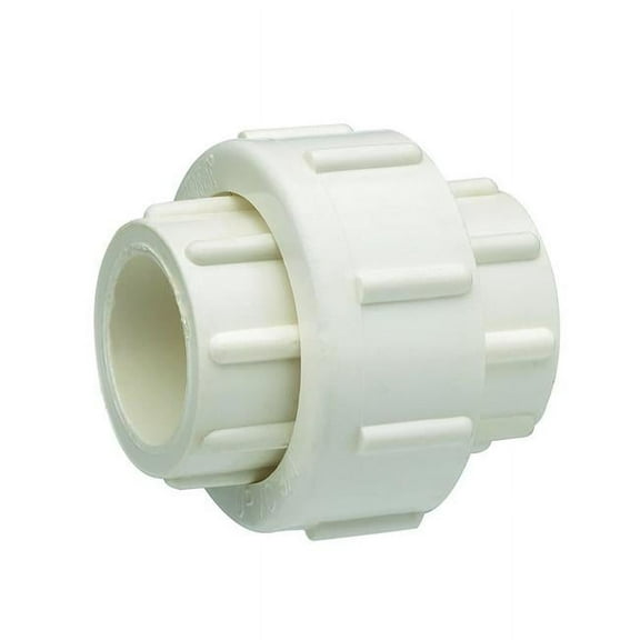 Homewerks 4694105 2.5 in. 0.75 in. Slip x 0.75 in. Hub Schedule 40 Hub PVC Union