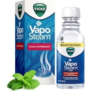 (2 pack) Vicks VapoSteam Cough Suppressant Liquid 8 oz