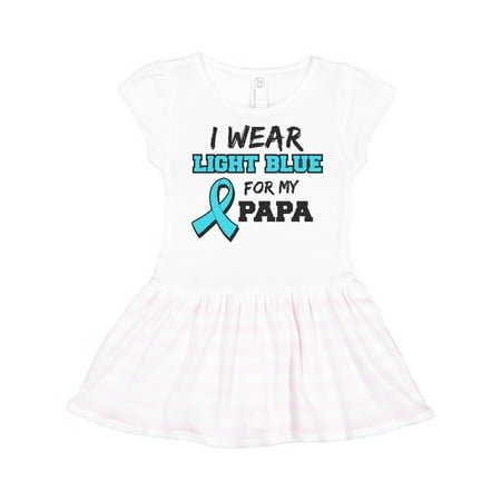 

Inktastic I Wear Light Blue For My Papa Gift Toddler Girl Dress