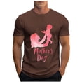 thumbnail image 2 of Tops para hombre, blusas y camisas de cuello redondo y manga corta para hombre, camisetas deportivas con estampados casuales para el Día de la Madre, blusas de cuello redondo y manga corta, blusas de, 2 of 5
