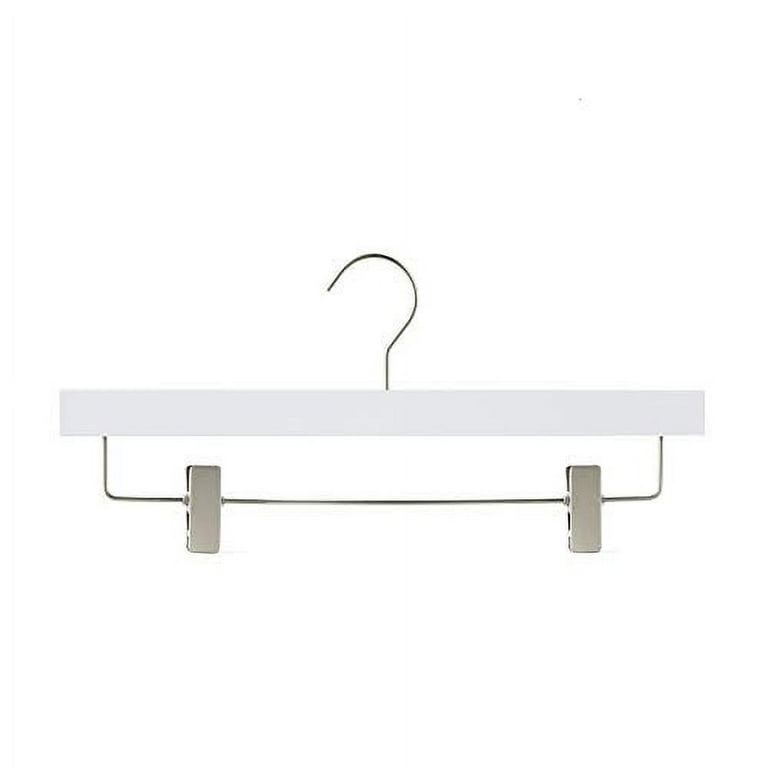 Zoom Wooden Hanger, Flat Form Shirt Hanger, White –