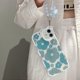 thumbnail image 2 of Compatible for iPhone 12 Case with Lovely Flower Bracelet Floral Bear Camera Lens Clear Case with Chain - Bear Blue, 2 of 4
