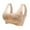 Khaki, variant on Bras for Older Women No Steel Ring Gathering Sleep Latex Traceless Back Heart Bar Breathable Comfortable Support Green XXL