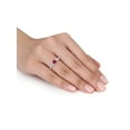 thumbnail image 5 of Everly Women's Ruby and Sapphire Diamond 14K White Gold Engagement Ring, 5 of 7