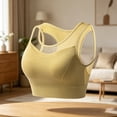 thumbnail image 4 of Lopecy-Sta Women’s Sports Bra High Neck Mesh Layered Longline High Support Workout Top Removable Padded Seamless Bra for Gym and Daily Wear, 4 of 6