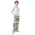 thumbnail image 3 of FORMRS Boys Pajama Pants with Pockets Size 6-8Y Kids Lounge Sleep Bottoms, Blue Rainbow, 3 of 8