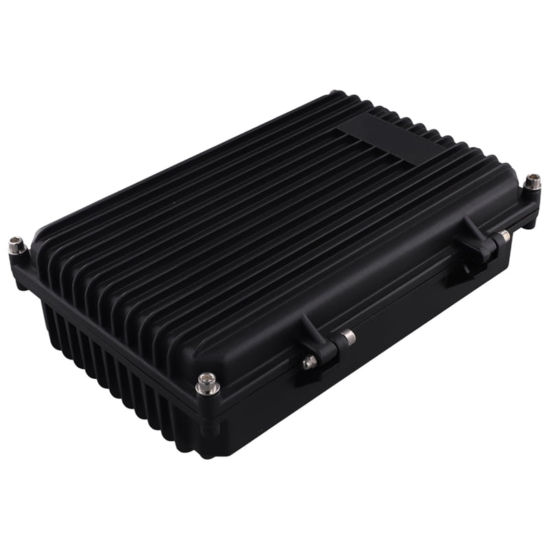 AP Bridge Amplifier Enclosure, Cast Aluminum Waterproof Box, Black, 260x167x68mm