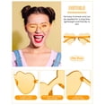 thumbnail image 3 of Gafas de sol Colzzy en forma de corazón sin montura, 30 unidades, transparentes, 3 of 7