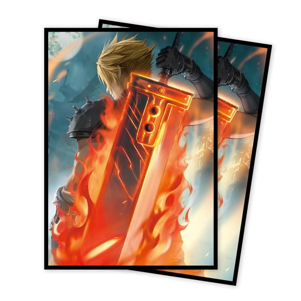Fundas para cartas Comdek00 con arte fantástico, frente transparente y reverso mate