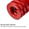 thumbnail image 4 of Uxcell Die Spring, 2 Pack 25mm OD 60mm Long Spiral Stamping Medium Load Compression Die Springs, Red, 4 of 6