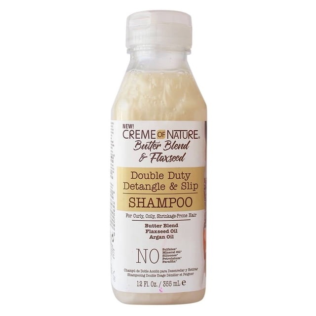 Shampoo Creme of Nature Butter Blend & Flaxseed Double Duty Detangle & Slip Shampoo 355 ml