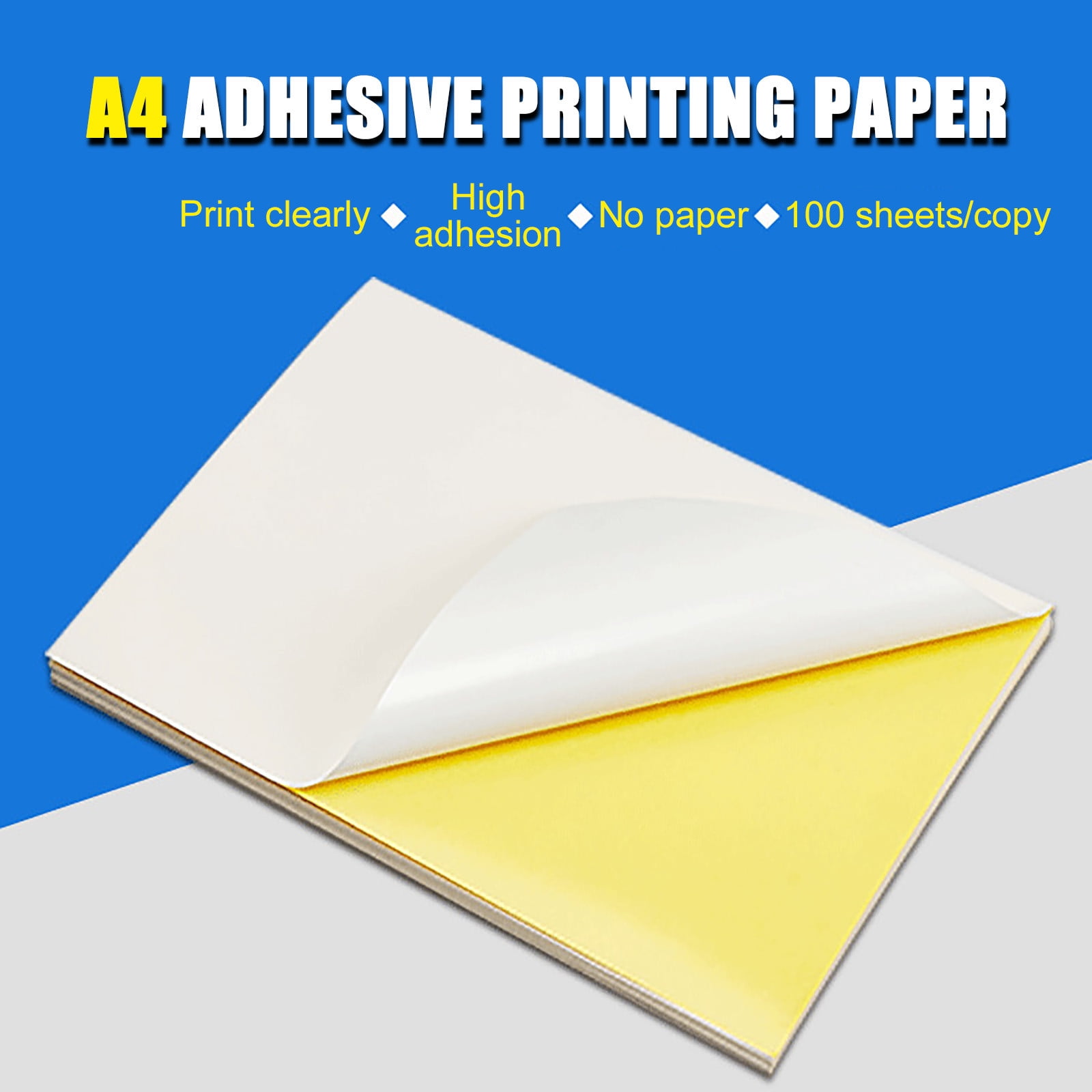 Clearance Office&Craft&Stationery under $20,210 x 297 mm Glossy Sticker Paper White Sticker Can Be Printed For Printer