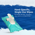 thumbnail image 3 of Ardent Fish D Funk Hand Wipes, 30 Per Pouch, Gentle, Non-Toxic Odor Eliminator for Tough Fish Smell, Single Use Wet Wipe, Fishing Gear for Boats and Kayaks, 3 of 8